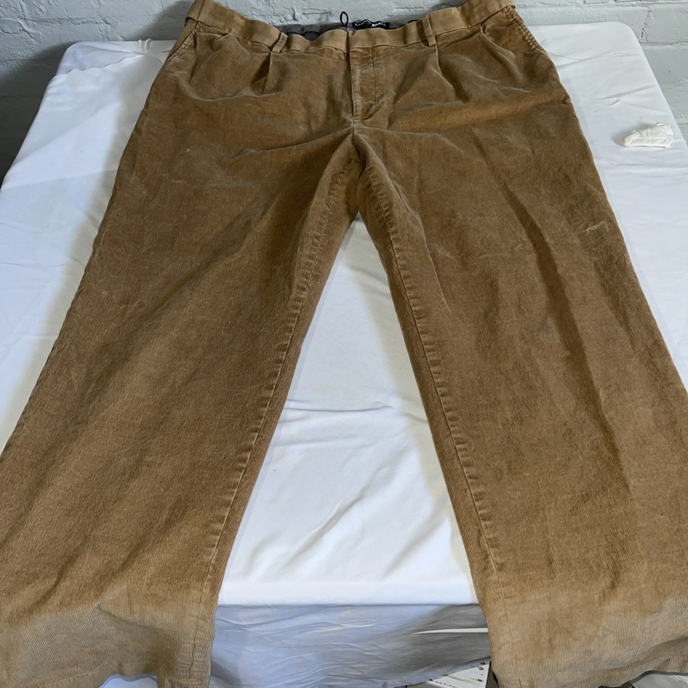 Men's Land's End Tan Corduroy Dress Casual Pants 42 X 30 - Picture 5 of 6